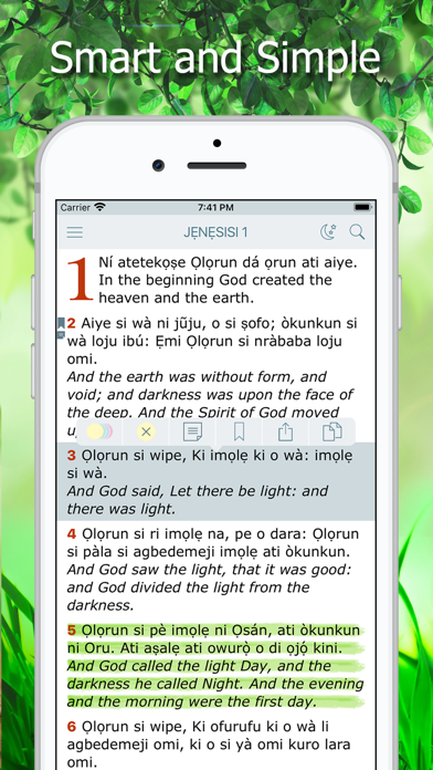 Screenshot #1 pour Yoruba Bible Holy Version KJV