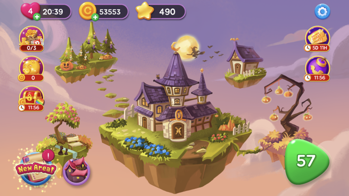 Witch and Cats – Cute Match 3