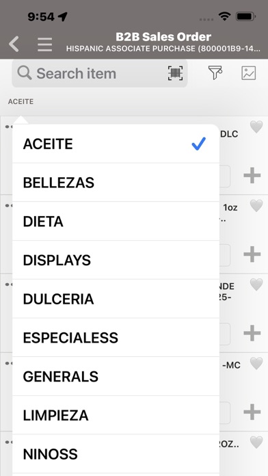 Hispanic Productos Screenshot