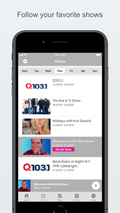 Q103.1 Screenshot