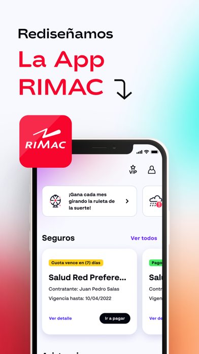 App RIMAC Screenshot