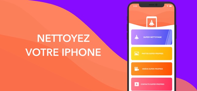 Cleaner nettoyage for iPhone dans l'App Store