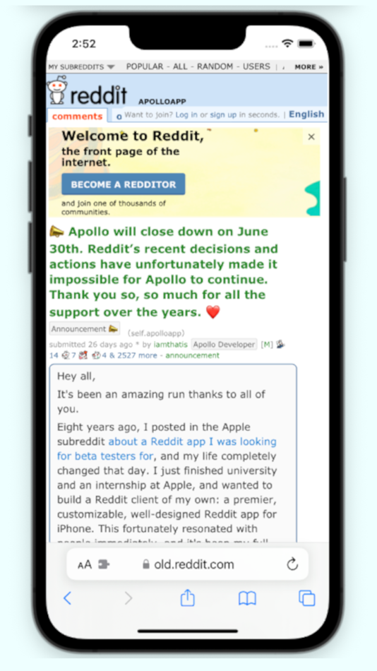 #2. Re:Reddit (iOS) Podle: Michael Cacciatore
