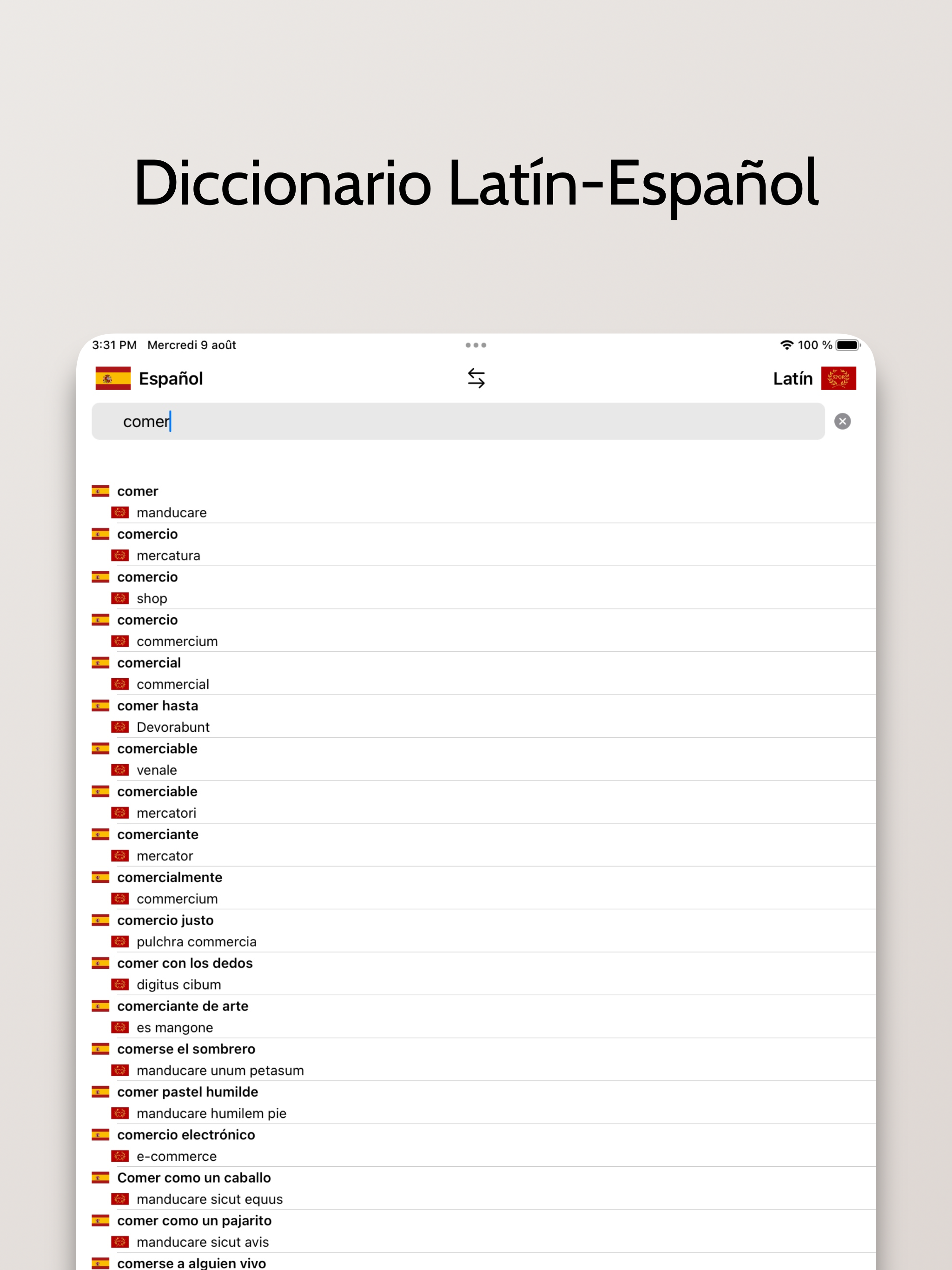 Diccionario Latín-Español screenshot 4