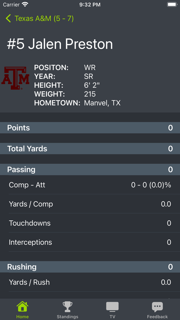 Texas AandM Football Schedules