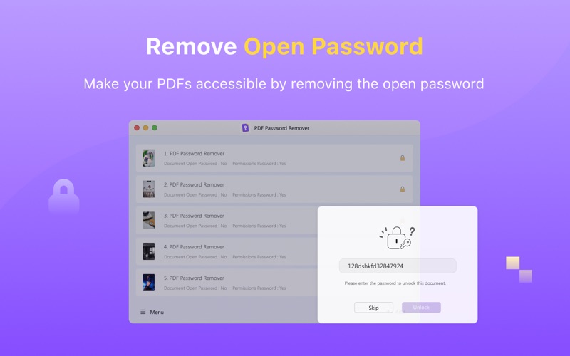 aJoysoft PDF Password Remover Screenshot