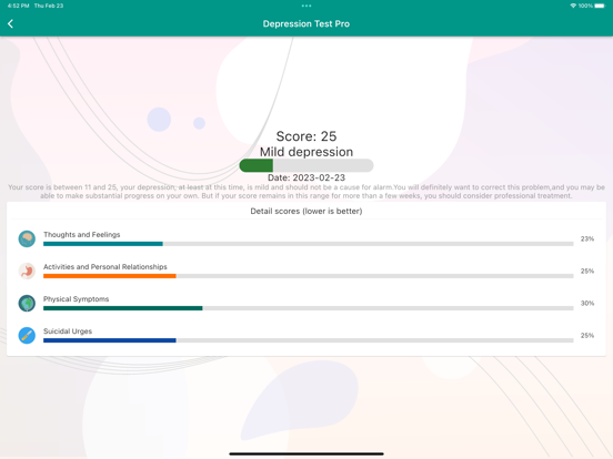 Screenshot #5 pour Depression Test Pro