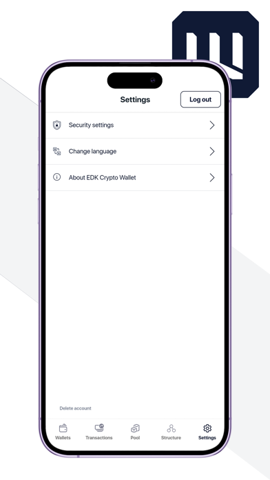EDK Wallet Screenshot
