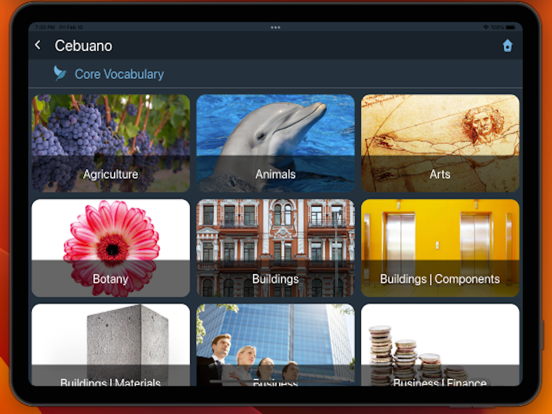 Bluebird: Learn Cebuano iPad screenshot 6 - Education app