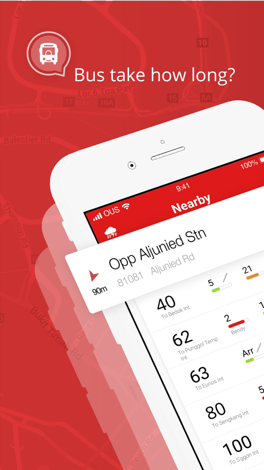 #1. SG BusLeh: Bus & Train Timings (iOS) 由: OUS Group Pte Ltd (Originally US)