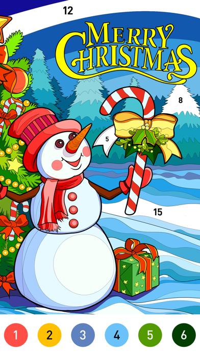 Christmas Winter Coloring Book screenshot 1