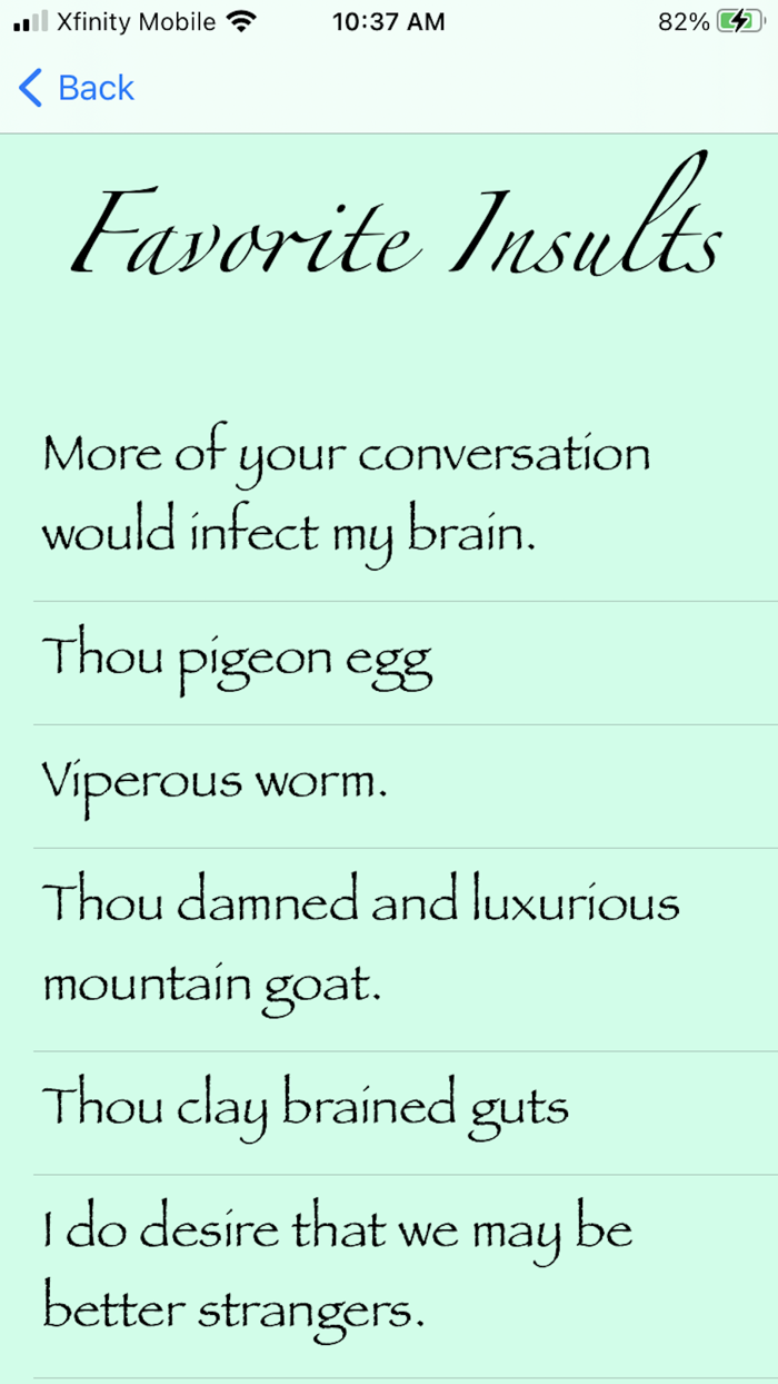 ShakeSpear – Insult Generator