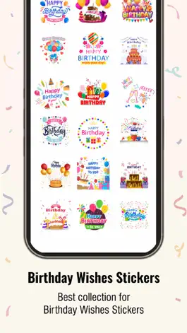 Game screenshot Birthday Wishes Stickers. apk