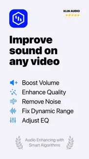 klin: ai video sound cleaner iphone screenshot 1