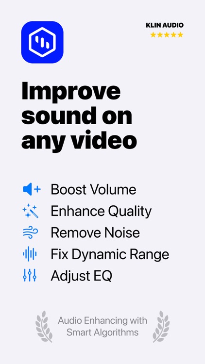 KLIN: AI Video Sound Cleaner