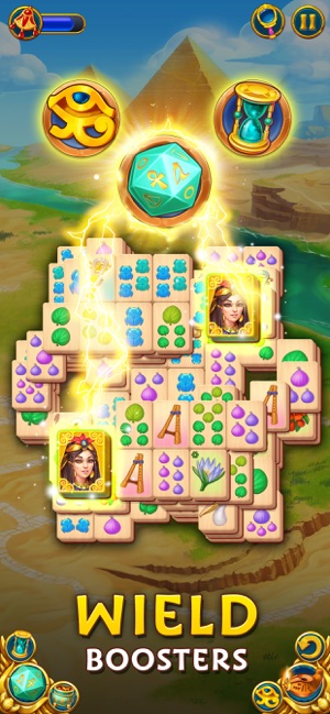 Pyramid of Mahjong: A tile matching puzzle and city building game