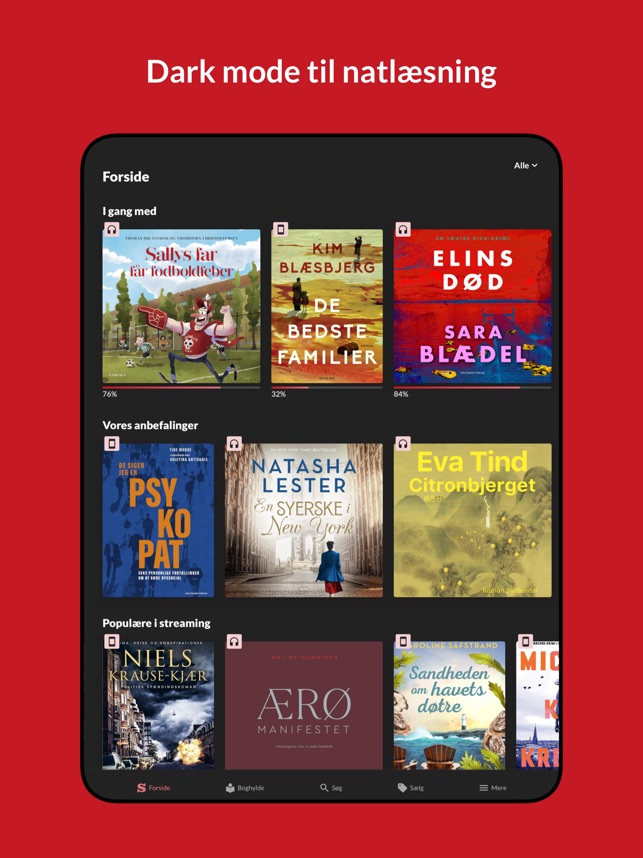 Saxo: Lydbøger og E-bøger im App Store