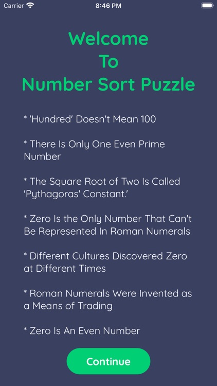Number Sort Game