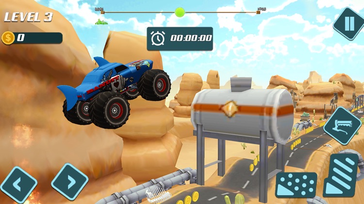 Xtreme Monster Truck Car Race