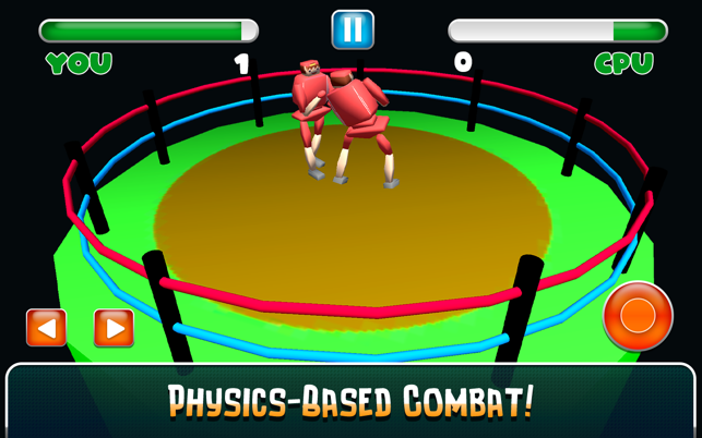 ‎Drunken Wrestlers 3D Fighting Screenshot