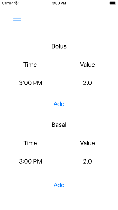 GBBT Insuline tracker Screenshot