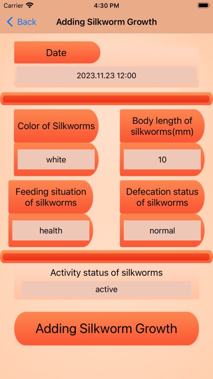 Silkworm Growth Molting