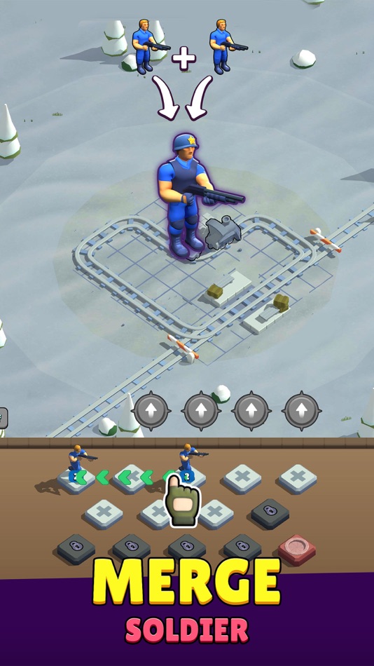 #1. Idle Rail Bunker (iOS) By: Amirahmad Bornaee