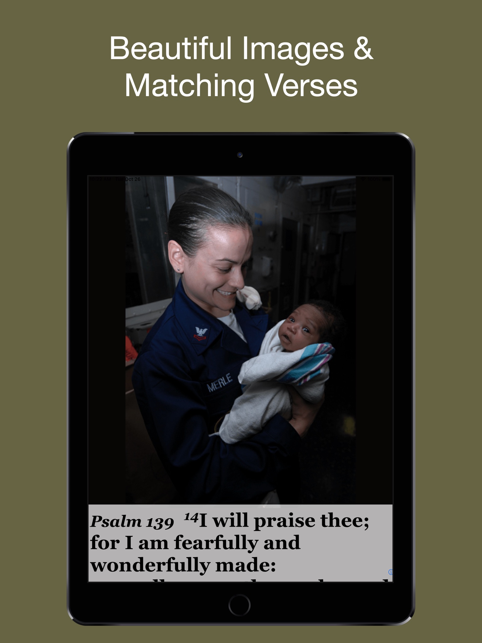 Navy Psalm Daily Quotes KJV screenshot 2