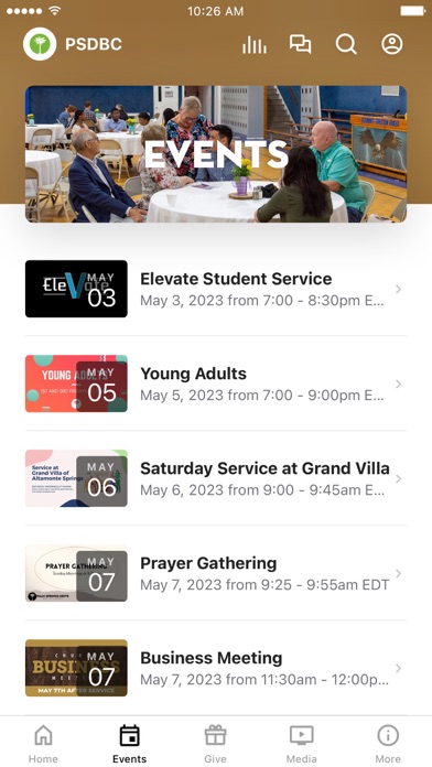 Palm Springs Dr Baptist Church Screenshot