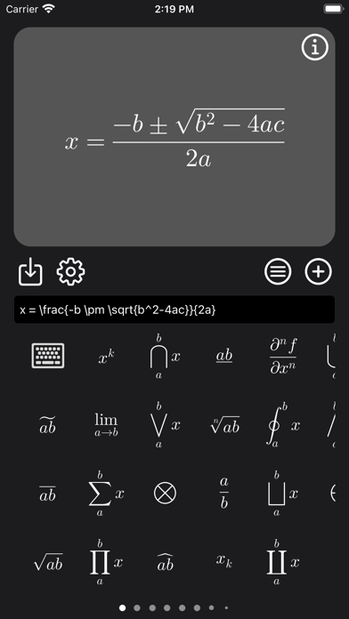 Latex Equation Editor Screenshot