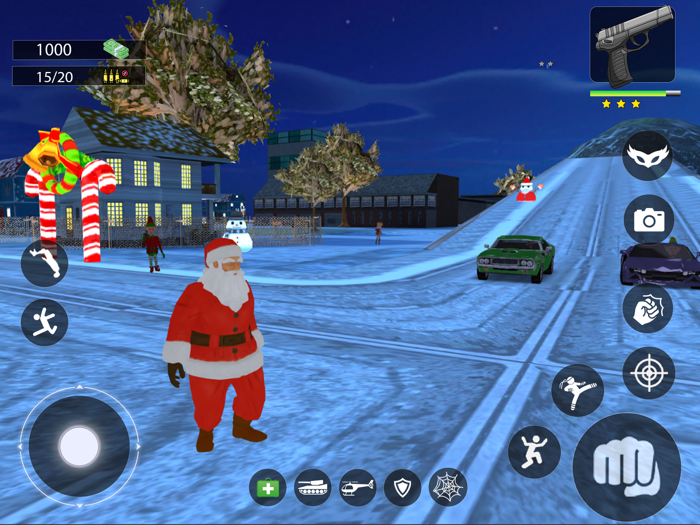 Christmas Gangster Rope Santa