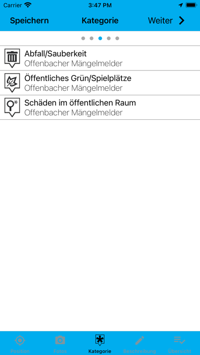 Offenbacher Mängelmelder Screenshot