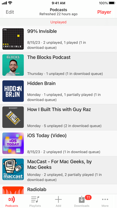 Downcast Screenshots