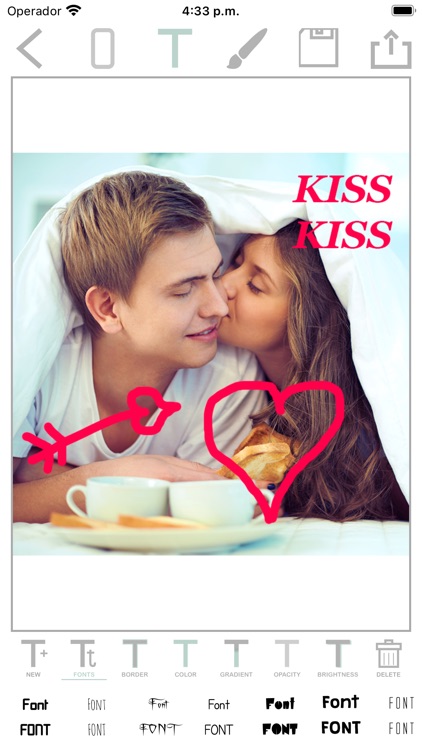 Write and paint on photos