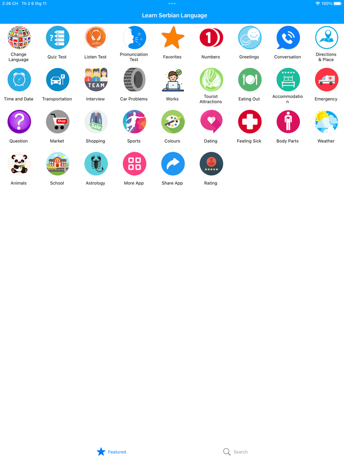 Learn Serbian Language Offline