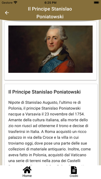 Museo Villa Poniatowski in LIS Screenshot