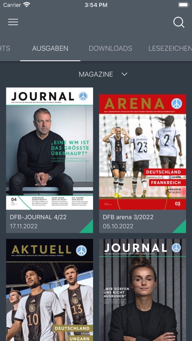 DFB-Magazine Screenshot