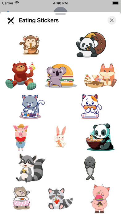 Screenshot #1 pour Eating Stickers