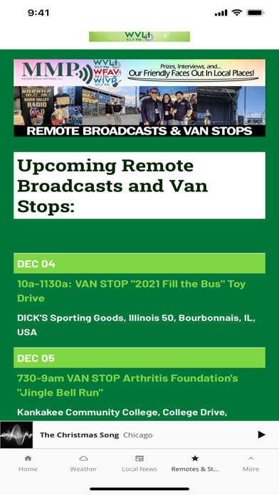 WVLI 92.7 Screenshot