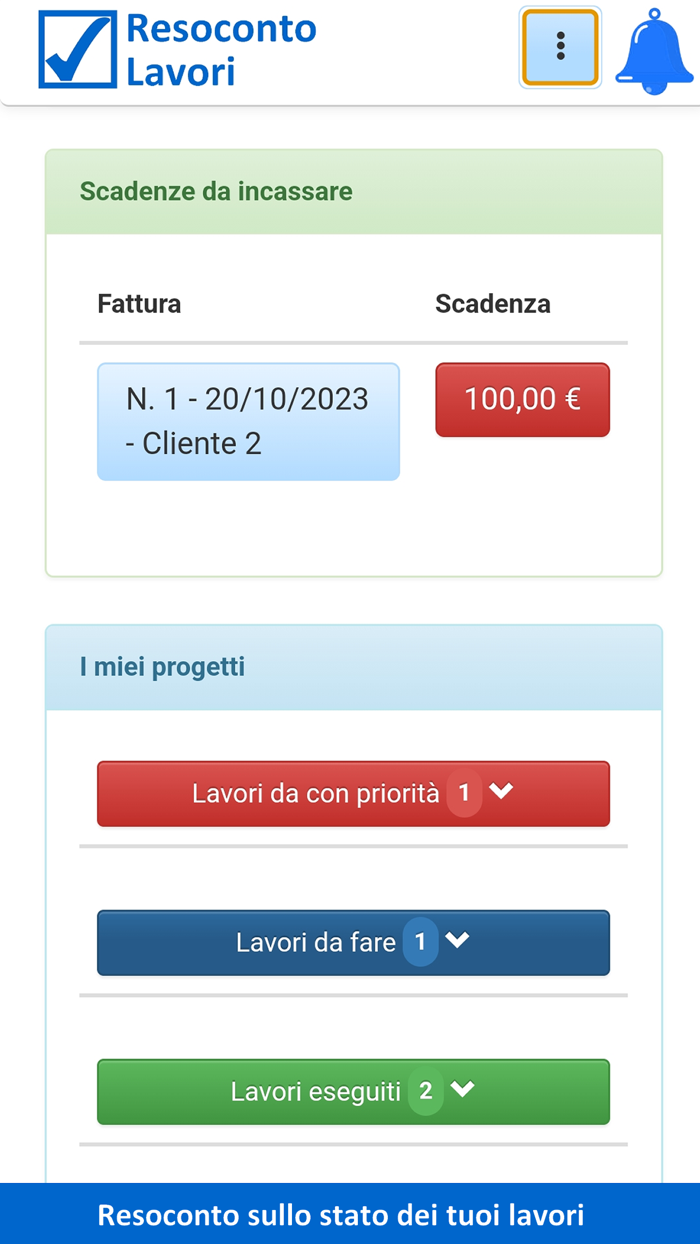 Resoconto Lavori