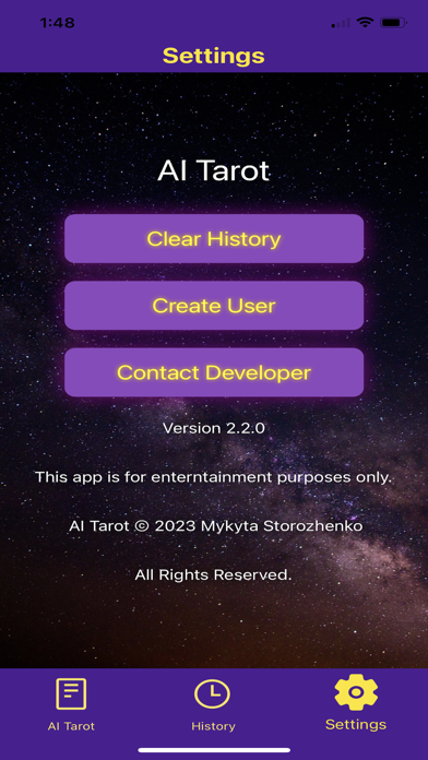 AI-Tarot Screenshot