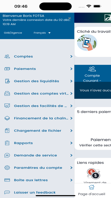 AFG e-Bank mobile Screenshot