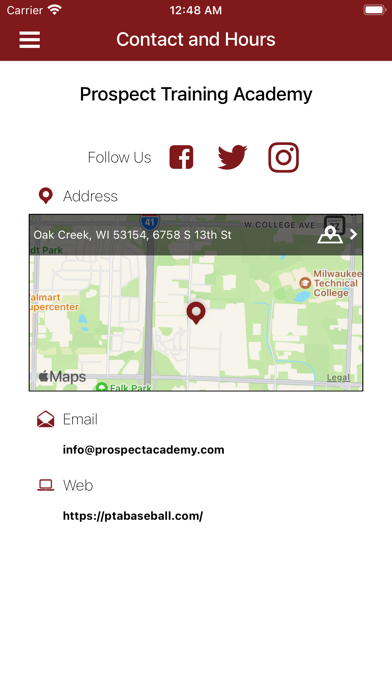 Prospect Training Academy Screenshot