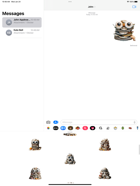 Screenshot #6 pour Dirty Dishes Stickers