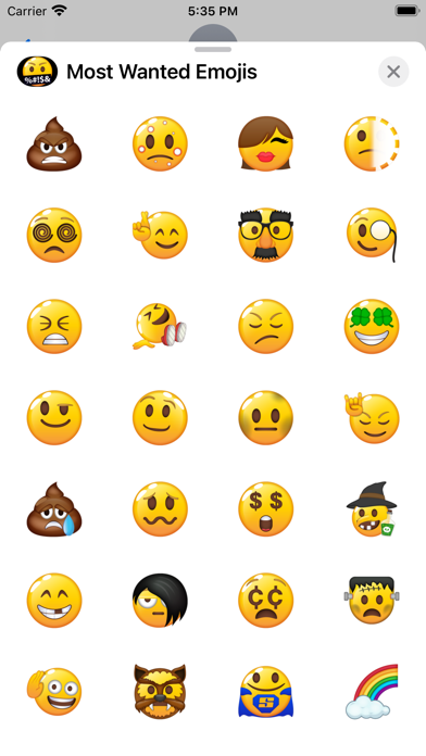Most Wanted Emojis Screenshot