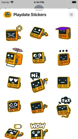 Game screenshot Playdate Sticker Pack apk