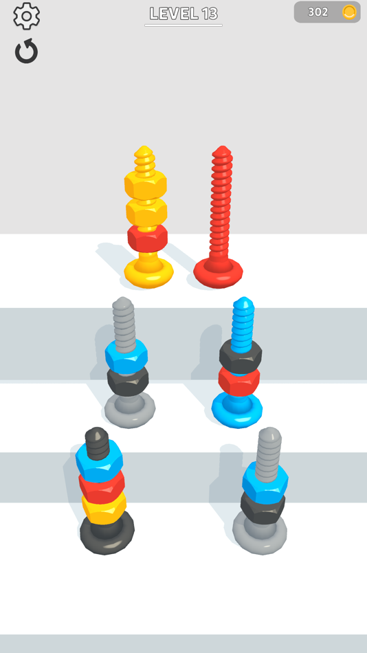 #3. Bolt Sorting (iOS) By: Babil Studios