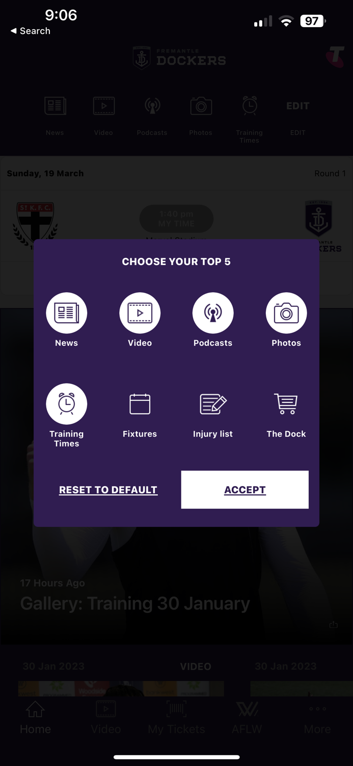 Fremantle Dockers Official App