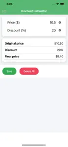 Simple Discount Calculator screenshot #1 for iPhone