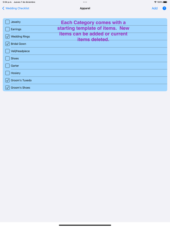 Screenshot #5 pour Wedding Success Checklist